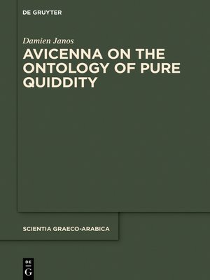cover image of Avicenna on the Ontology of Pure Quiddity